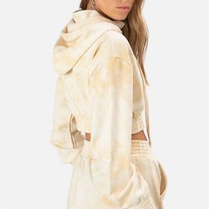 Adika Women’s Twinkie Cropped Hoodie Yellow Size Small